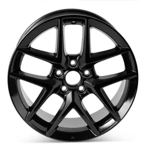 18” Aftermarket Gloss Black 5x4.5 Bolt-On Wheel, Heavy-Duty Steel, Zinc-Plated, Durable Construction
