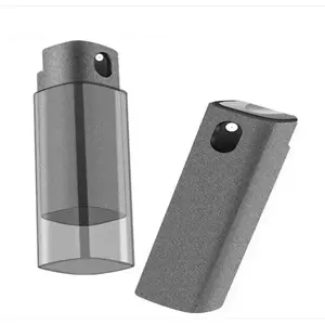 2-in-1 Touchscreen Mist Cleaner – Grey Spray Bottle with Built-In Microfiber Cloth for Phones, Tablets & Laptops