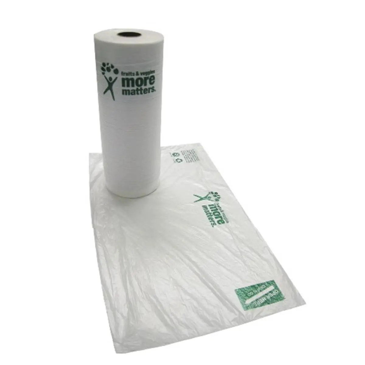 Inteplast Group IBS PHMORE15NS Continuous Perforated Self-Serve Polyethylene Produce Bags, 10x15" W x L for Fruits and Veggies