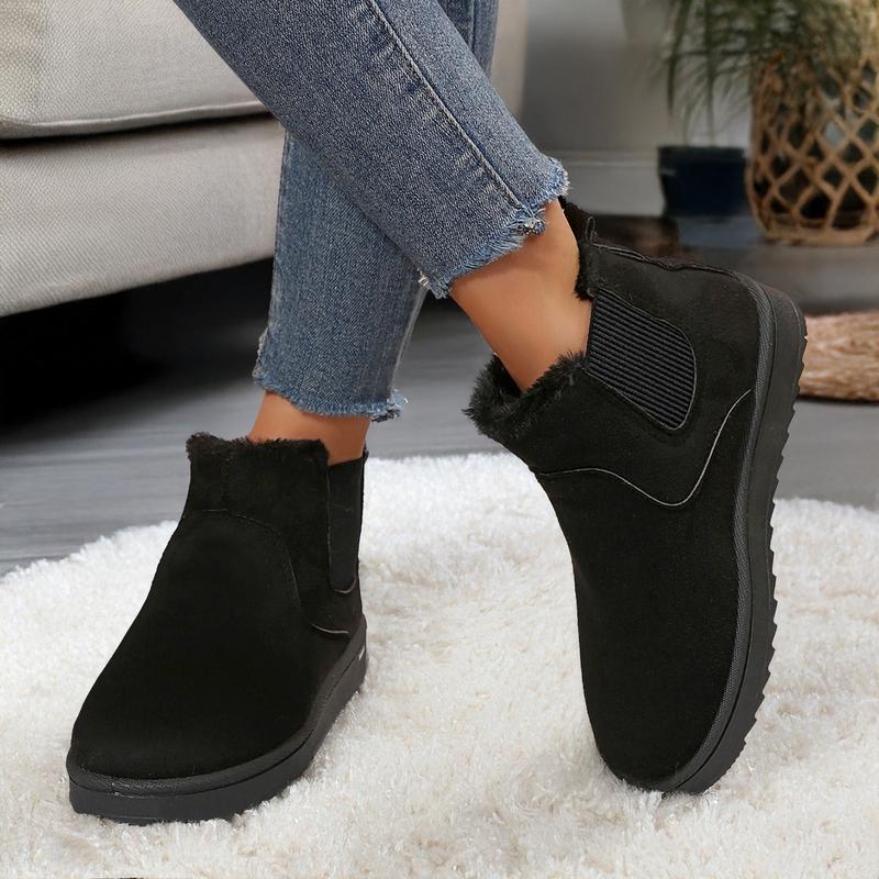 Women's Thick Soled Winter Snow Boots With Plush Lining & Anti-Slip Outsole Casual Ankle Boots Women's Thick Soled Winter Snow Boots With Plush Lining & Anti-Slip Outsole Casual Ankle Boots
