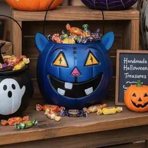 K-Pop Demon Hunters Halloween Basket | Trick or Treat Candy Tote Bag | Kids Anime Cosplay Gift | Personalized Halloween Bucket