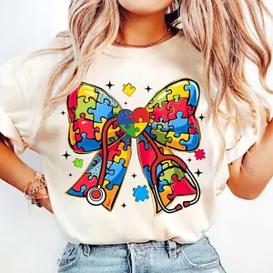 Autism Nurse Coquette , Autism , Autism Awareness Coquette , Nurse Autism , Retro Autism Bow , Autism Advocate , Nurse Shirt