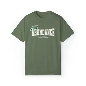 Abundance Is Your Inheritance Tee - Moss