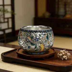 Jianzhan Teacup, Traditional Chinese Handcrafted Kitchenware, Tea Set Accessory for Tasting