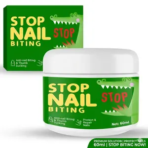 Stop Biting Nails & Thumb Sucking Naturally | Bitter Taste Nail Polish with Repair Formula – 60ml