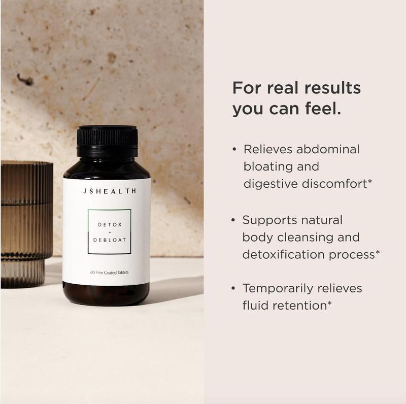 JSHealth Community Favorites Bundle - Detox + Debloat & Advanced Magnesium+ Tablets for Digestive Health and Muscle Relaxation - Vegan Formula - 60 Tablets Each Supplement Healthcare