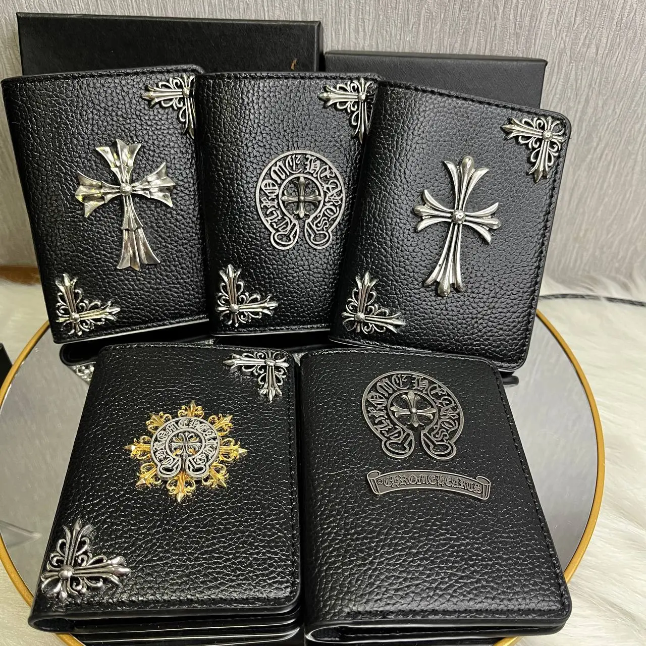 Premium Black Leather Passport Wallet for Men 150x110x15mm, Compact Travel Organizer with Multiple Card Slots, Men's Wallet, Gift For Him