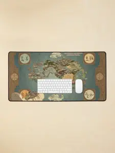 Avatar The Last Air Bender Map Office Desk Mat with Anti-Fray Edges and Precision Mouse Tracking for Enhanced Productivity and Style