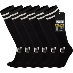 KF5-SOC35  Kids Soccer Socks Cushion Cotton Comression Socks Baseball Sock For Youth Toddler Boys Girls Men Women Knee High Sock