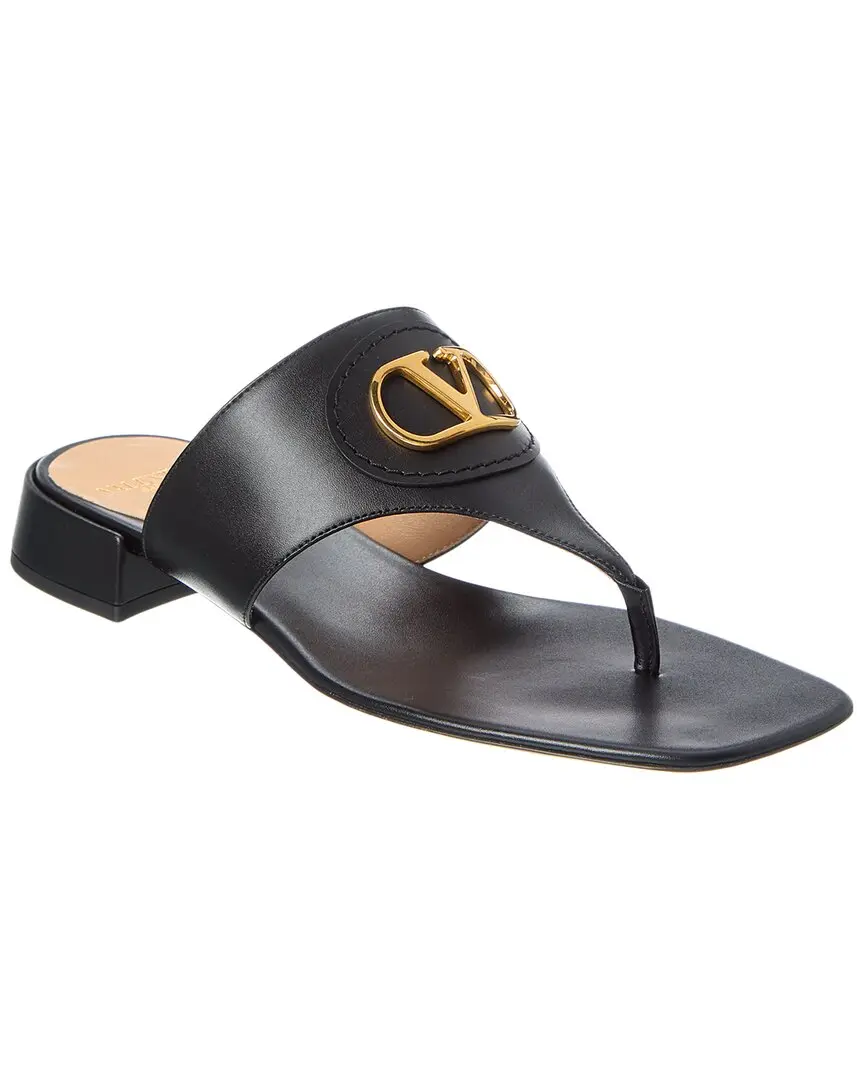 Valentino VLogo Signature Leather Sandal