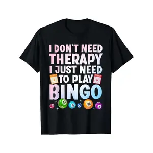 Mens Bingo TShirt Featuring Bingo Card and Caller Button Design Perfect for Bingo Nights and Game Parties Including B5 B6 B7 B8 B9 Numbers Short Sleeve Round Neck Tee Ideal Casual Wear for Bingo Enthusiasts and Players Machine Washable