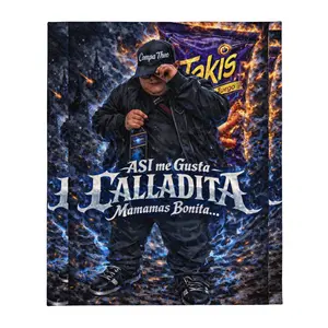 Compa Theo Blue Flame Blanket 🔥💀 | Soft Silk Throw | Limited Drop