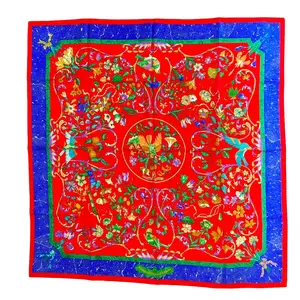 Pre-owned HERMÈS Silk Small Leather Goods Hermes Carre90 PIERRES d ORIENT et d OCCIDENT Scarf