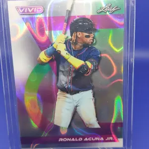 Leaf 2024 Leaf Vivid Ronald Acuna Jr 6/9 Baseball Card Collectible Trading Card
