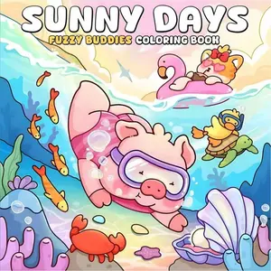 A brightly colored photo album filled with super cute animal pictures. It can relieve stress, relax the body and mind, and create a tranquil and natural scene atmosphere. It is suitable as a birthday gift, Easter gift, Mother's Day gift, wonderful music f