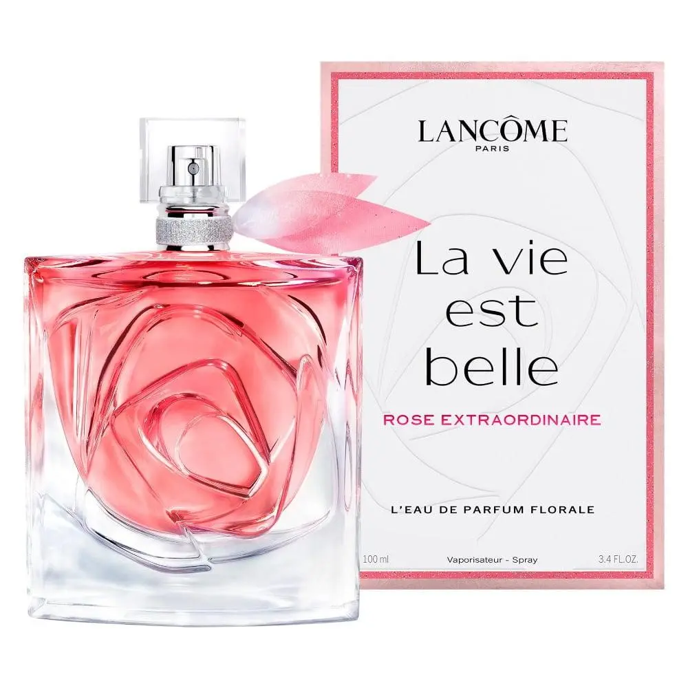 Lancôme La Vie Est Belle Rose Extraordinaire Eau de Parfum Florale Spray for Women, 3.4 fl oz - Floral, Rose, Long-Lasting Fragrance for Women