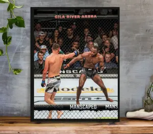 Nate Diaz vs Leon Edwards Poster, UFC Poster,UFC Poster, Wall Decor, Sports Poster, UFC300, Gift for him, Dorm Rom Decor Decoration Ornaments
