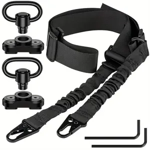 Adjustable Two-Point Tactical Sling, Traditional Outdoor Sport Strap for Molle Bag, Premium Quality Accessories Set