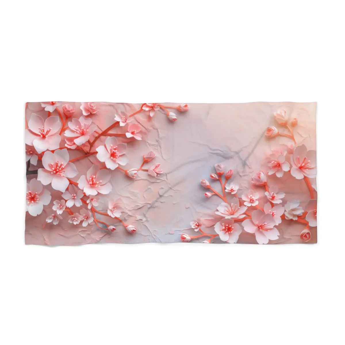 Pink Cherry Blossom Beach Towel - Multiple Sizes Lightweight Eye