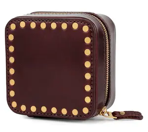 Old Trend Leather Square Jewelry Box