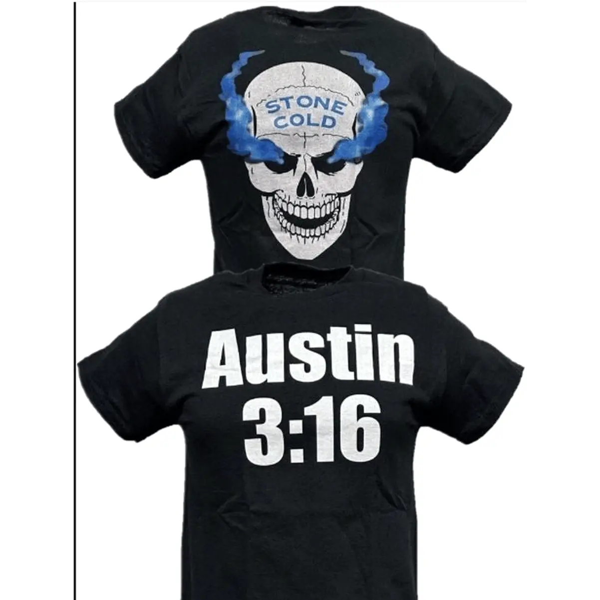 Women's Stone Cold Steve Austin 316 Smoking Skull Print Shortsleeve T-Shirt - Stretch Streetwear Fabric, Casual, Workout, Sports, Office-Wear, Wrestling Gift for Him