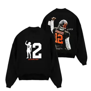 Brown Apparel, Shedeur Sanders 12 Celly For Dawg Pound Cotton Sweatshirt T-Shirt, Brown Football Fans Outfit, Game Day Cleveland Football Outfits, Gift For Football Fans, Football Graphic Tee