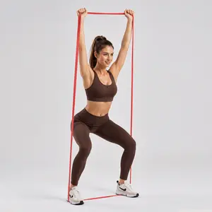 LEXI Resistance Bands for Working Out Elastic Exercise Loop Bands for Physical Therapy Yoga Starter Set of Stretch Bands for Booty Legs Pilates Flexbands