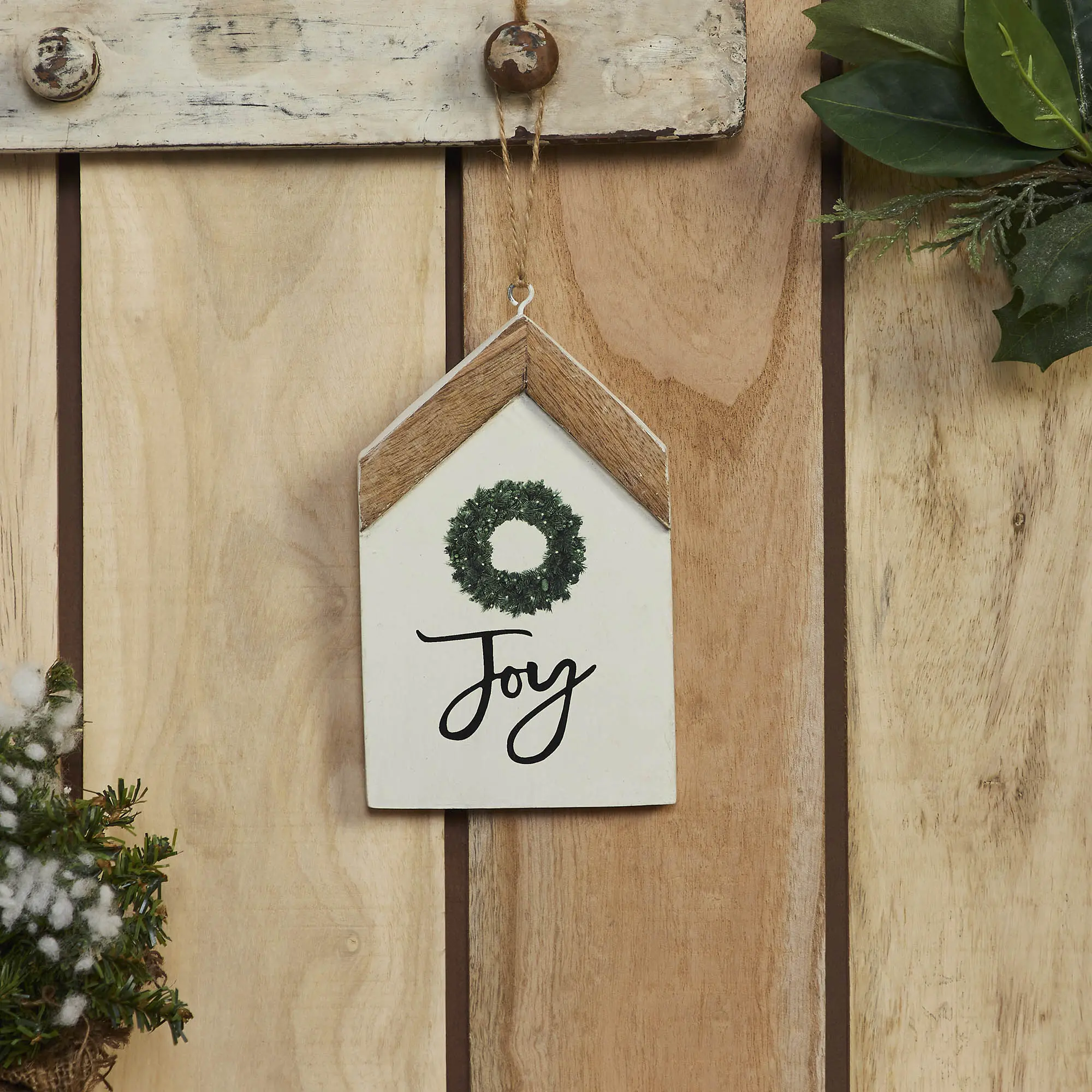 Joy Wreath Hanging Ornament