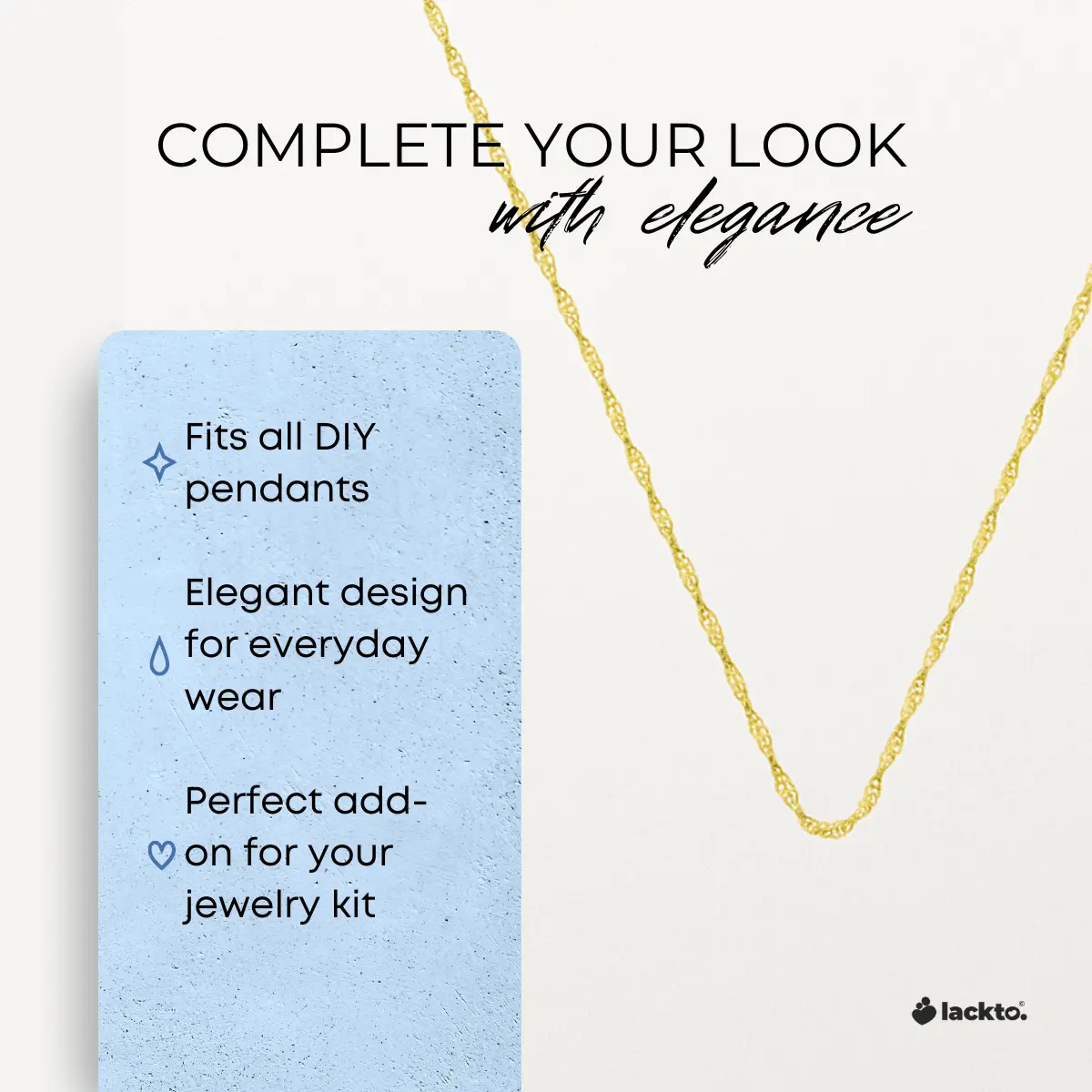 Sterling Chain for DIY Breast Milk Jewelry