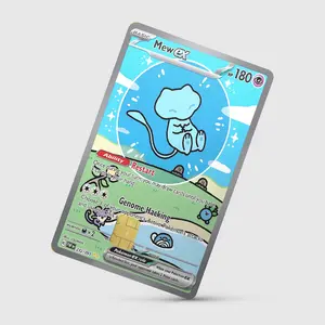 Holographic Vinyl Credit Card Skins – Pokémon, Yu-Gi-Oh!, & Pop Culture Designs – Shiny, Durable, Stylish Covers for Debit & Credit Cards