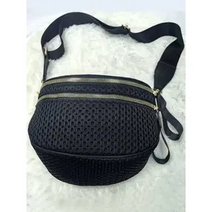 Women's Spacious Mesh Crossbody Shoulder Bag, Bum Bag with Adjustable & Removable Strap, Handbags Wallets, Fanny Pack for Women, Fashionable Crossbody Bag, Casual Plain Design, All-Season Versatile Accessory