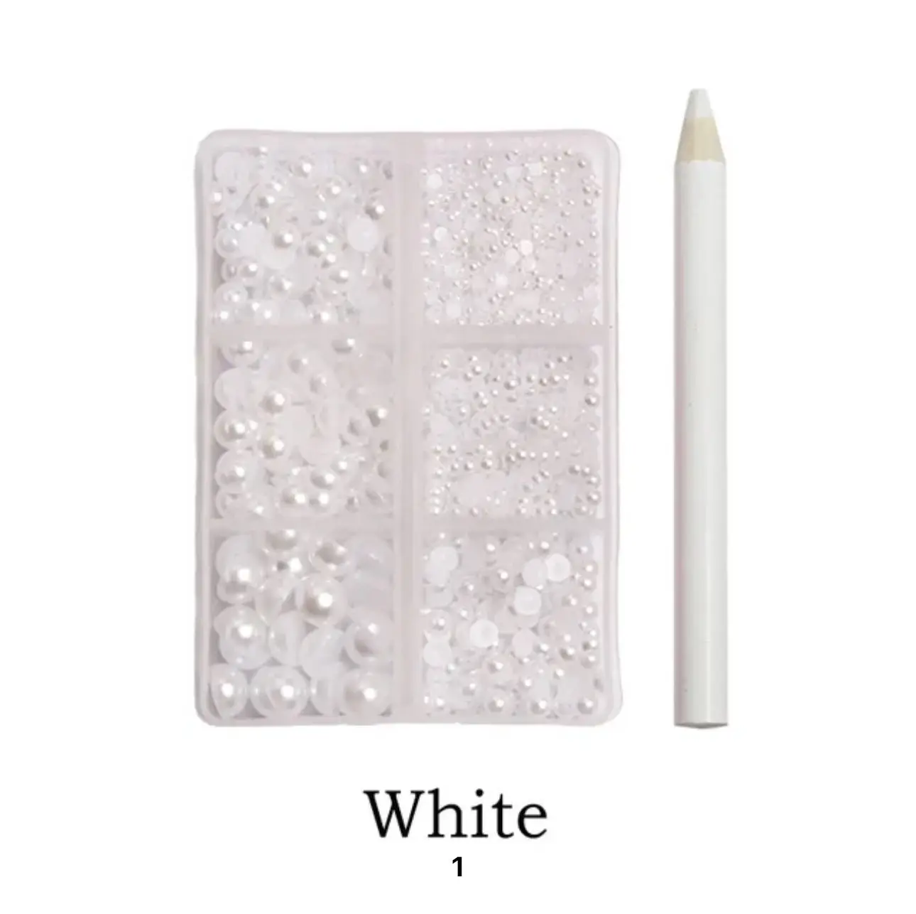Flat Back Nail Pearl Pack, Decoration for Nail Art Design