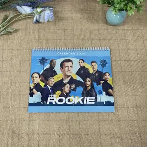 2026 The Rookie Movie Lover TV Show Wall Calendar Monthly Planner Landscape Elegant Monthly Sunday Start Monday Start 2026 PRINTABLE