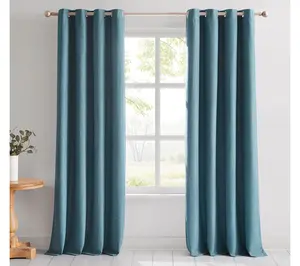 Lush Decor Meena Slub Blackout Window Curtain 2 Panels
