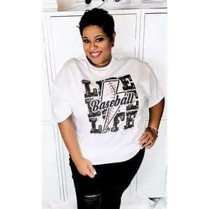 Tees2urdoor Women's Cotton Crew Neck Printed Casual T-Shirt - Streetwear Top, Seamless Design, Leopard Accent, Bottom-Sleeve Cut, Versatile for Cardigan Pairing (Women's Clothes, Womenswear Top)