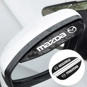 Mazda Car Rearview Mirror Rain Eyebrow, Durable Material, Perfect Fit, Anti-Fog, Fits Multiple Models, Stylish Design