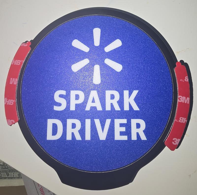 RideShare Driver Delivery LED Sign with Automatic Light Sensor Day OFF Night ON Energy Efficient Car Window Light Customizable & Versatile