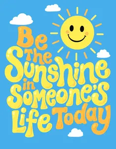 HoneyKICK Motivational Kids Wall Art Print, 11x14 Unframed Cardstock Decoration for Classroom & Bedroom, Uplifting Sunshine Hanging Home Decor, Ideal Gift
