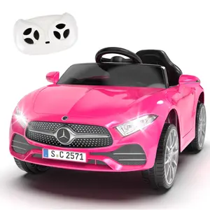 Licensed Mercedes-Benz CLS 350 12V Ride On Car Truck for Kids, Ride on Toys for Toddlers w/Parent Control, Spring Suspension, Power Wheels for Girls w/Bluetooth, Music, LED Lights