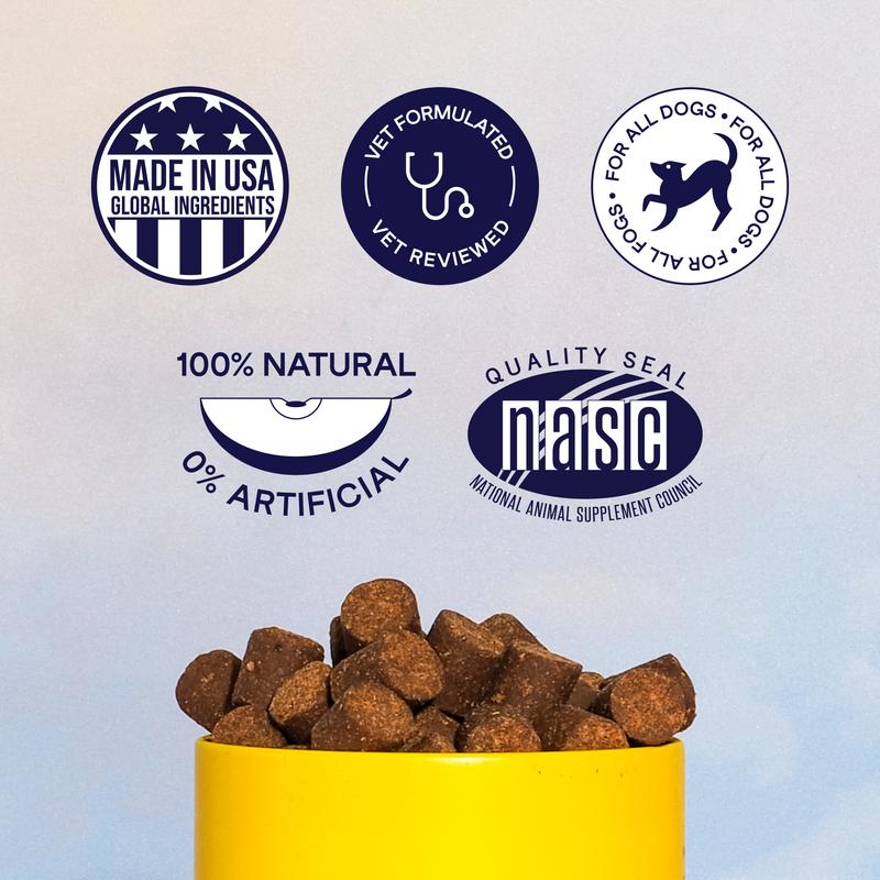 FINN Allergy & Itch for Dogs - Natural Allergy Relief, Itchy Skin, Immune Support, Bee Propolis, Probiotics - 90 Soft Chews