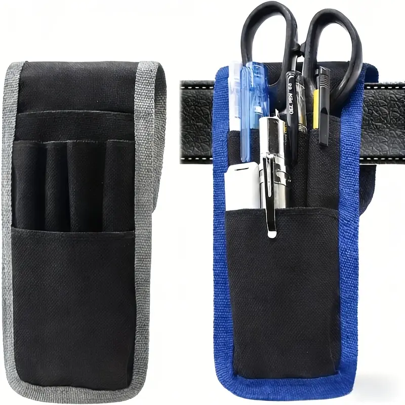 Adjustable Tactical Waist Belt Pencil Case, Durable Fabric Multi-Layer Design, Detachable Pencil Bag, Edc Organizer, Pencil Holder for Office Outdoor School Travel, Office Supplies