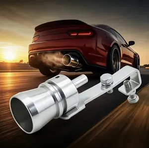 Aluminum Alloy Turbo Sound Whistle, Universal Vehicle Refit Simulator with S/M/L Fitment for Automotive & Motorcycle End Silencer Systems