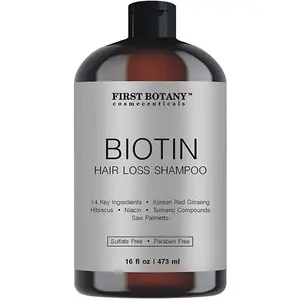 Hair Regrowth and Anti Hair Loss Shampoo 16 fl oz, with DHT blockers- Daily Hydrating, Detoxifying, Volumizing Shampoo For Men and Women