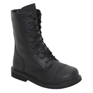 Rothco Tactical Boots Black - 9 Inch Workwear, All-Terrain Tactical Field Boot for Men - Footwear,  Comfort Cowhide Leather Closed Insole Padded Steel Bota Boot Walking Shoes Fashion