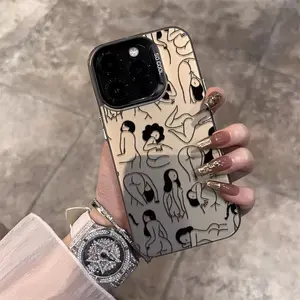 Casing Woman sexy pose for Galaxy iPhone 11 12 13 14 15 16 PRO MAX 14 15 16 PLUS X XR XS MAX Galaxy A71 A55 A54 A53 A51 A35 A32 A25 A23 A15 A14 A13 4G A12 A03S A03 S24 PLUS S23 S24 S25 Galaxy S22 S23 S24 S25 ULTRA S20 S21 S23 FE Premium