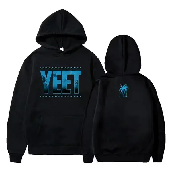 Jey Uso Yeet Pullover Hoodie - Long Sleeve, Stylish Graphic Print Menswear Top, Unisex Matching Sweatshirt, Hip Hop Streetwear, Ideal Birthday Gift, Tops, Casual