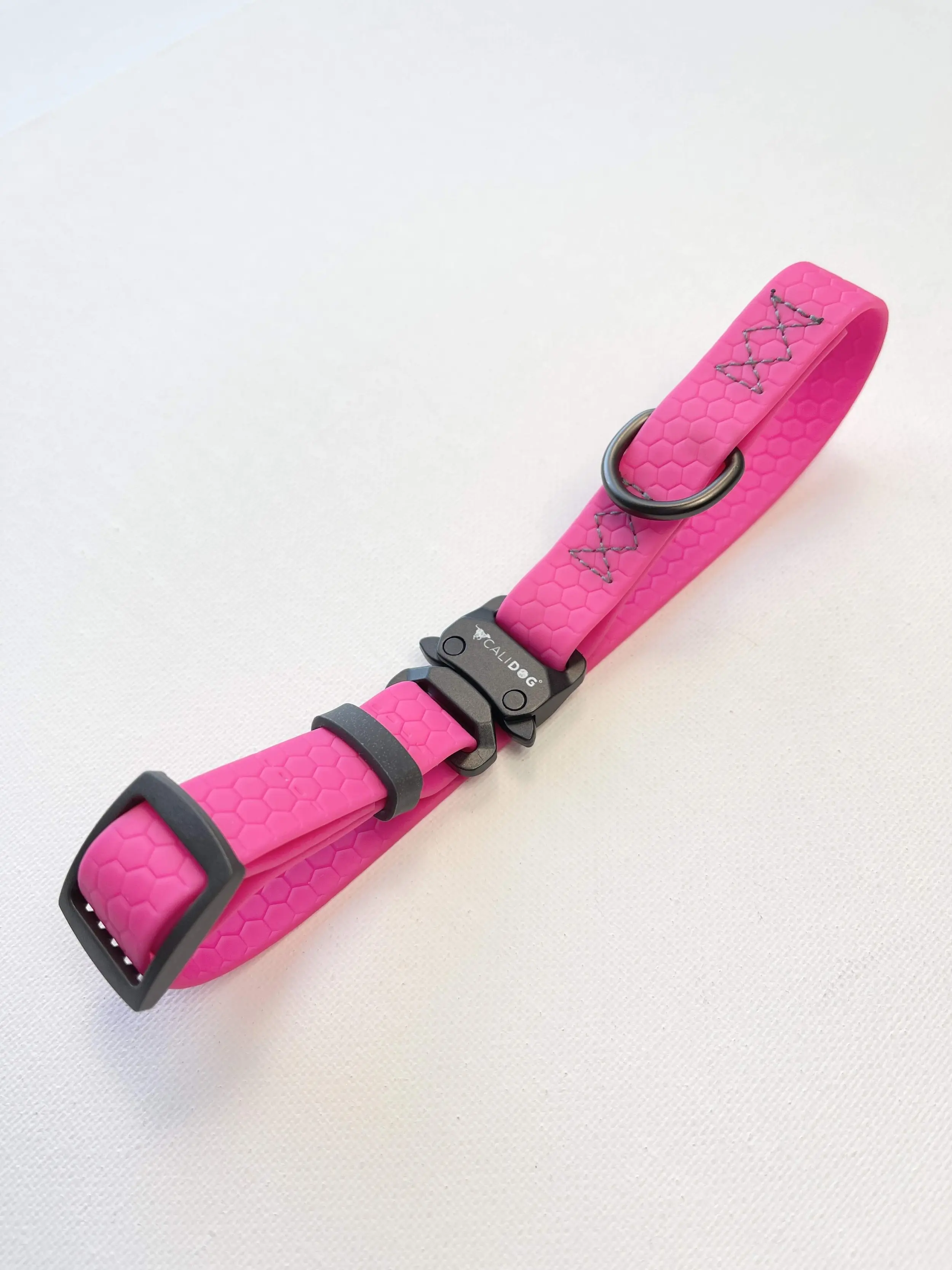 CALIDOG Pink Waterproof Dog Collar - Stain-Proof and Stink-Proof