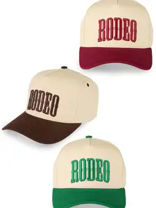 RODEO Letter Embroidered Snapback Trucker Hat Baseball Cap