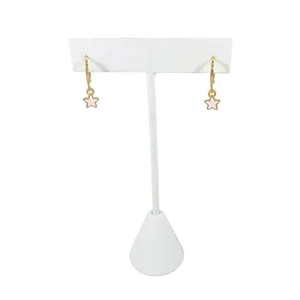 Light Pink Baby Star Huggie Hoop Earrings