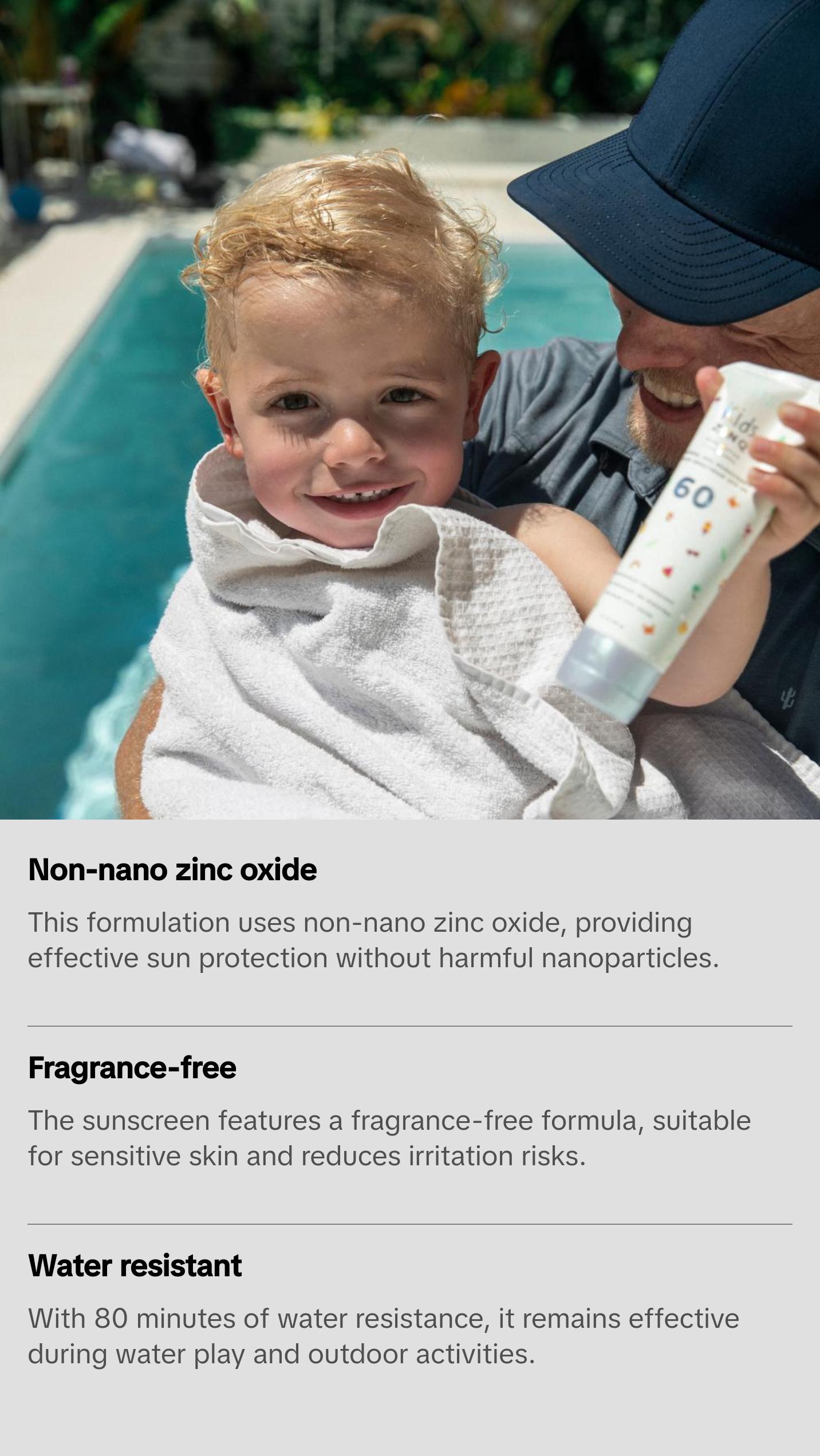 Kids Zinq™ SPF 60 Mineral Sunscreen Gel